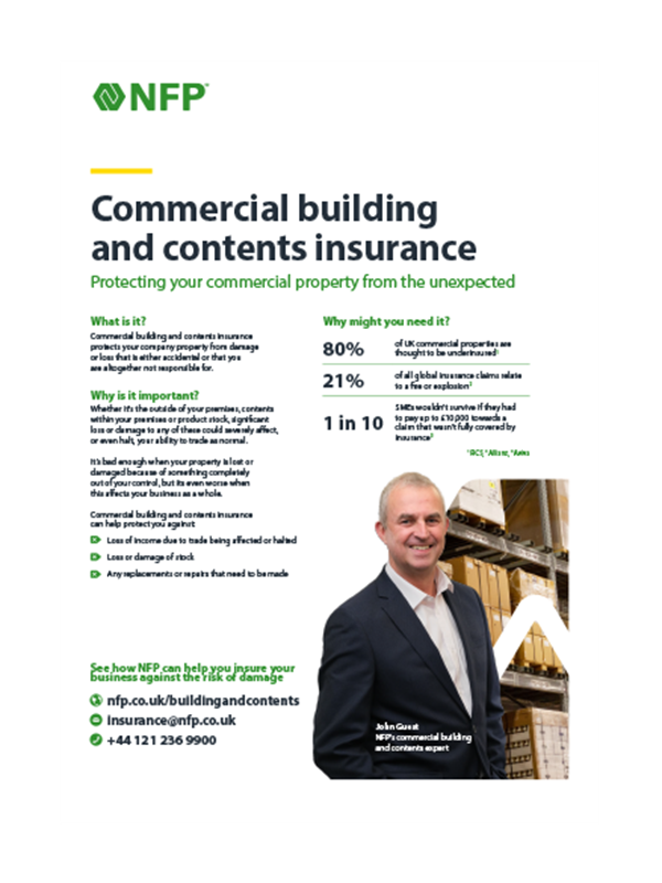 Commercial Buildings And Contents Insurance factsheet thumbnail